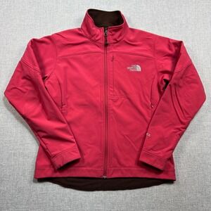 The North Face Apex Bionic Softshell Jacket Women M Pink Full Zip Coat Gorpcore
